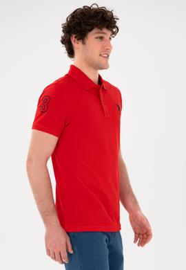 Erkek Kırmızı Basic Tişört - 50284633031