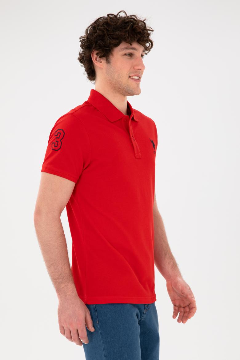 Erkek Kırmızı Basic Tişört - 50284633031