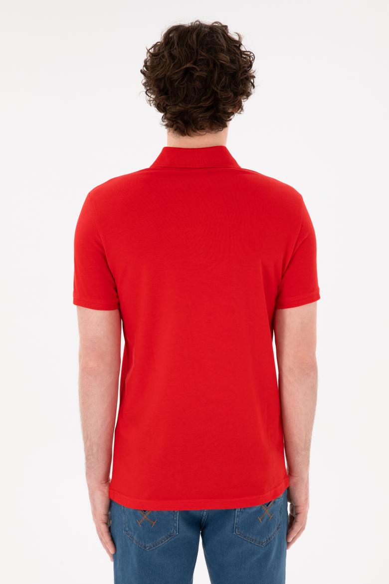 Erkek Kırmızı Basic Tişört - 50284633031