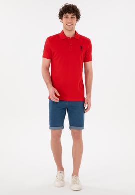 Erkek Kırmızı Basic Tişört - 50284633031