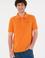 Erkek Regular Fit Polo Yaka Turuncu Basic Tişört