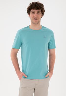 Erkek Regular Fit Bisiklet Yaka Mint Basic Tişört - 50284640089