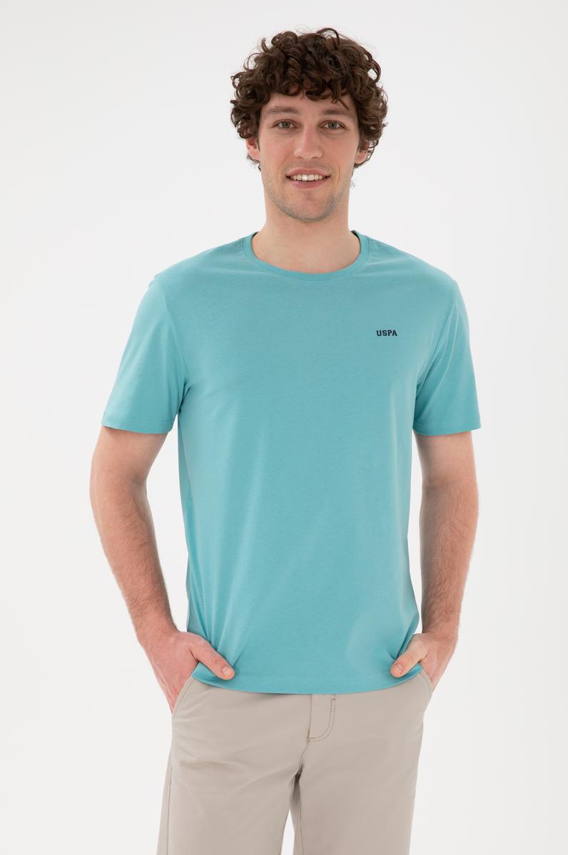 Erkek Regular Fit Bisiklet Yaka Mint Basic Tişört