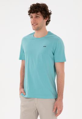 Erkek Regular Fit Bisiklet Yaka Mint Basic Tişört - 50284640089