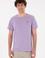 Erkek Regular Fit Bisiklet Yaka Lila Basic Tişört