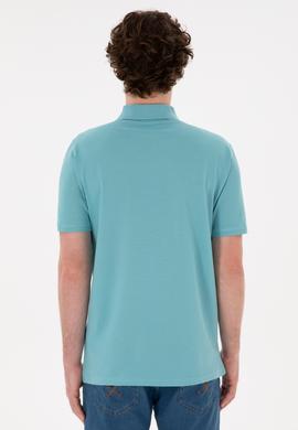 Erkek Regular Fit Polo Yaka Mint Basic Tişört - 50284641069