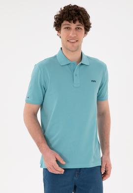 Erkek Regular Fit Polo Yaka Mint Basic Tişört - 50284641069