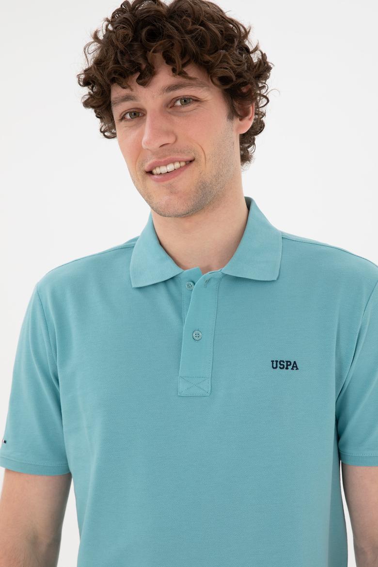 Erkek Regular Fit Polo Yaka Mint Basic Tişört - 50284641069