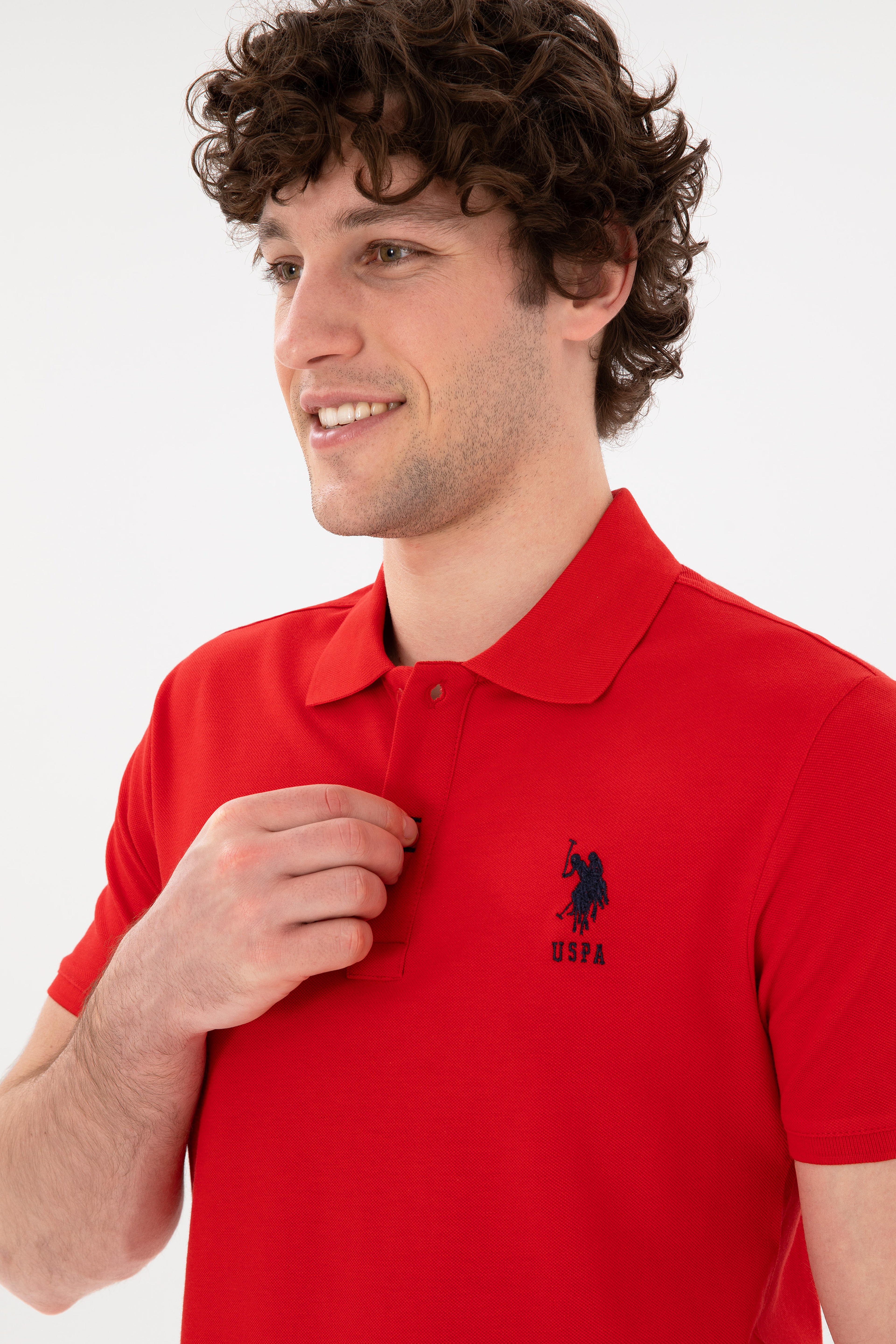 Erkek Kırmızı Basic Tişört - Image 3