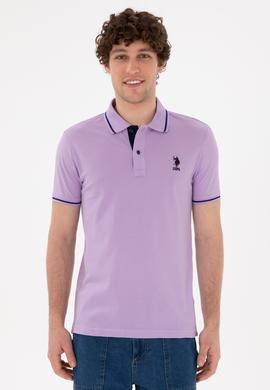 Erkek Lila Basic Tişört - 50284631054