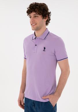 Erkek Lila Basic Tişört - 50284631054