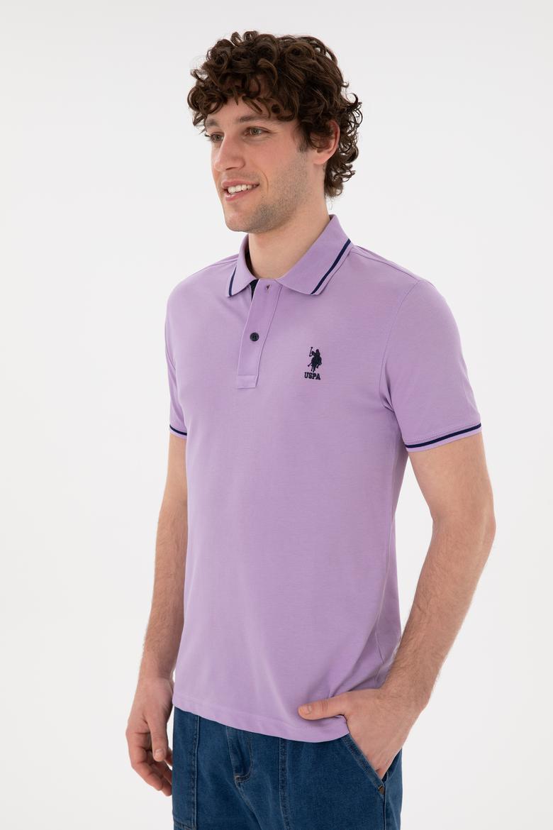 Erkek Lila Basic Tişört - 50284631054