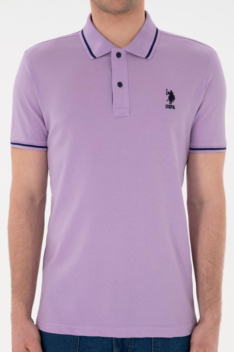 Erkek Lila Basic Tişört - 50284631054