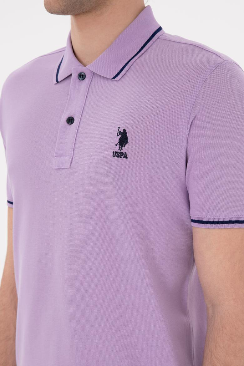 Erkek Lila Basic Tişört - 50284631054