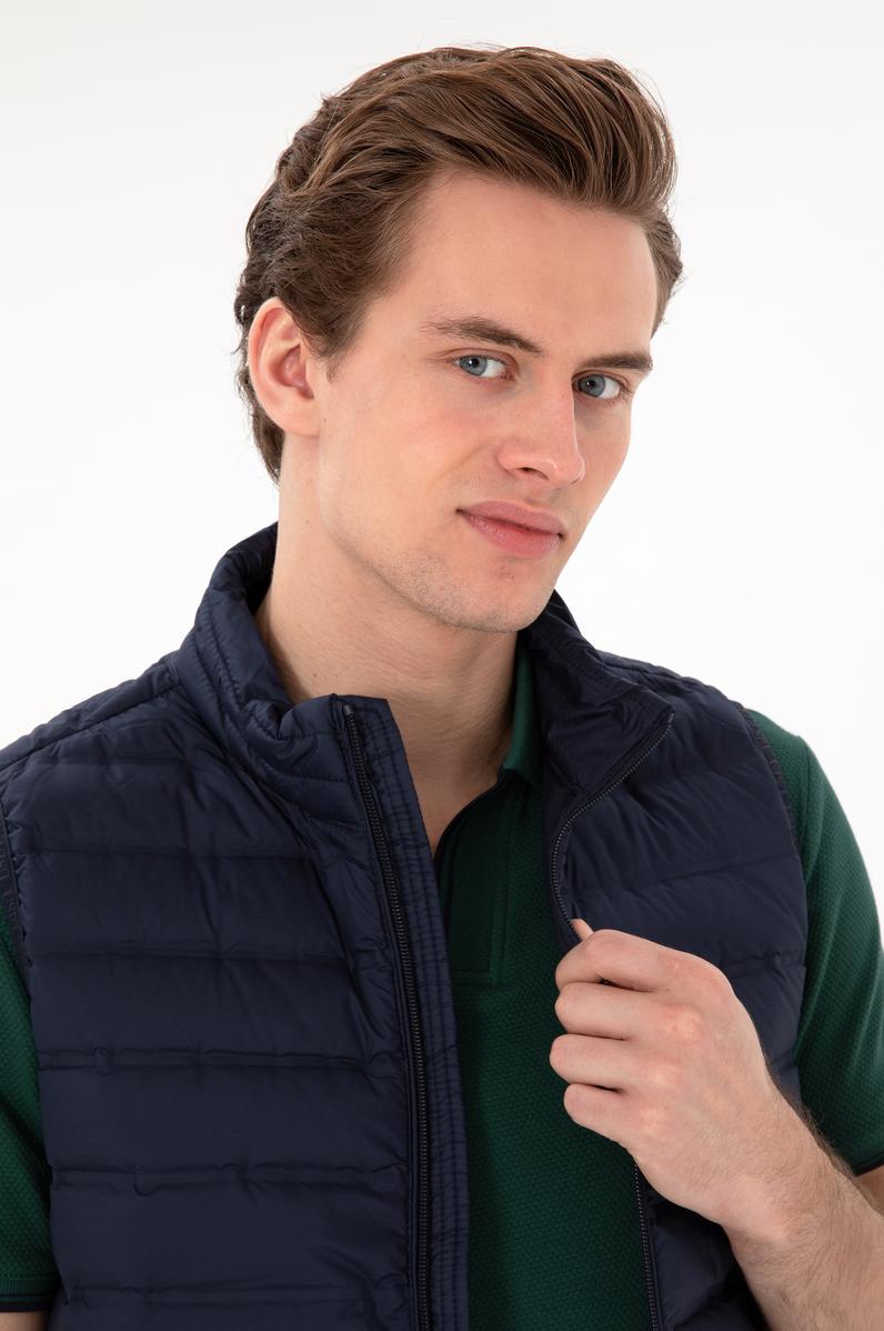 Erkek Lacivert Yelek