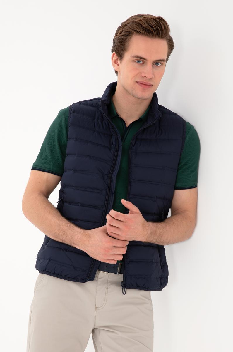 Erkek Lacivert Yelek