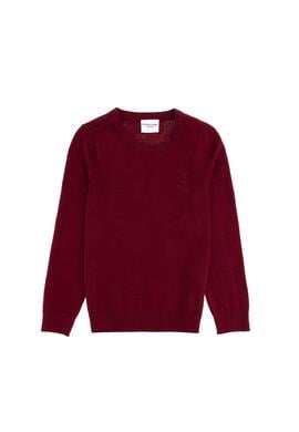 Erkek Çocuk Bordo Basic Kazak - 50288893143