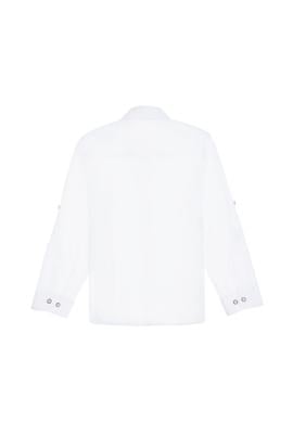 Erkek Çocuk Beyaz Uzun Kollu Basic Gömlek - 50298012003