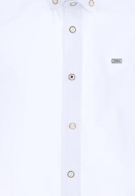 Erkek Çocuk Beyaz Uzun Kollu Basic Gömlek - 50298019009