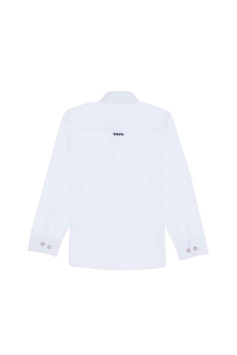 Erkek Çocuk Beyaz Uzun Kollu Basic Gömlek - 50298019009