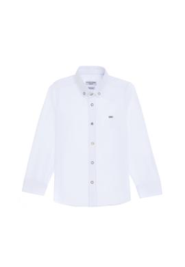 Erkek Çocuk Beyaz Uzun Kollu Basic Gömlek - 50298019009