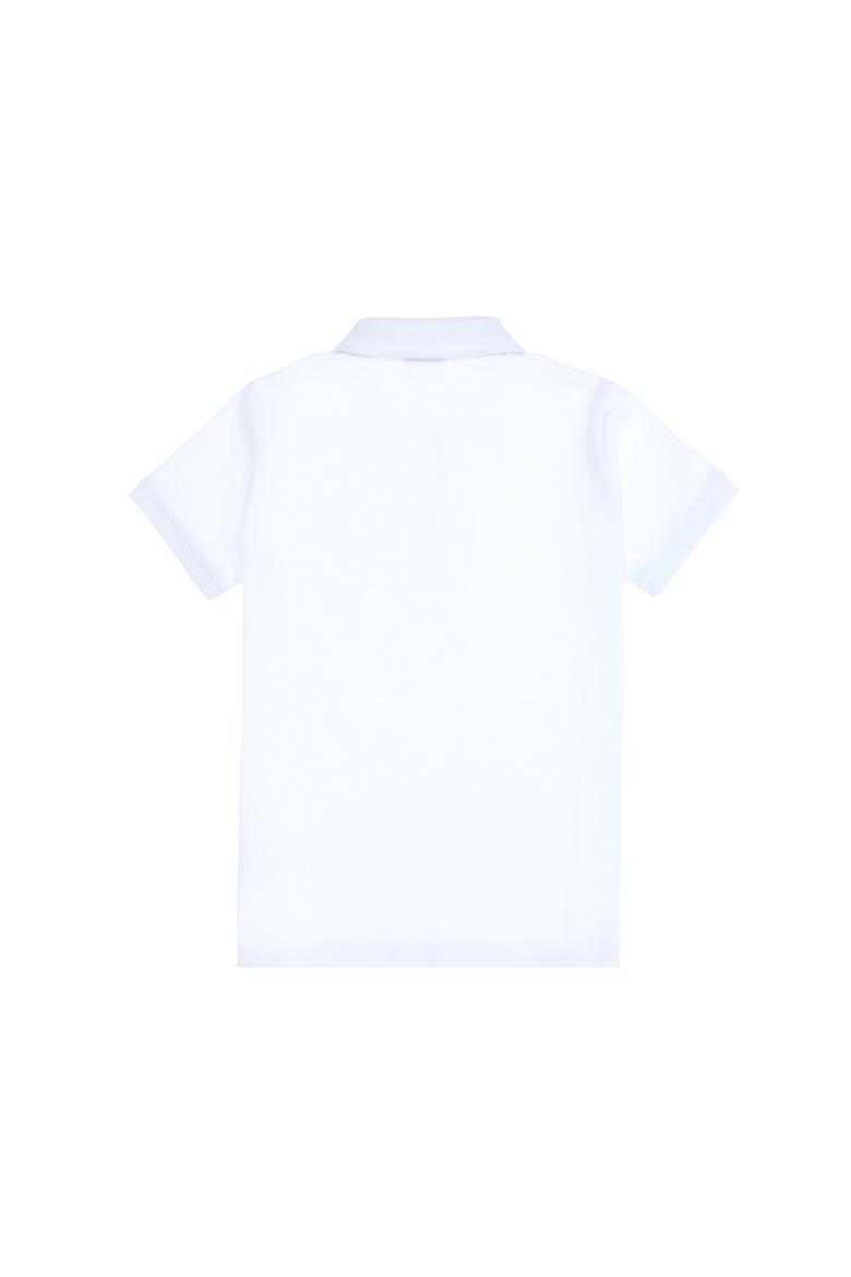 Erkek Çocuk Beyaz Basic Polo Yaka Tişört - 50298049044