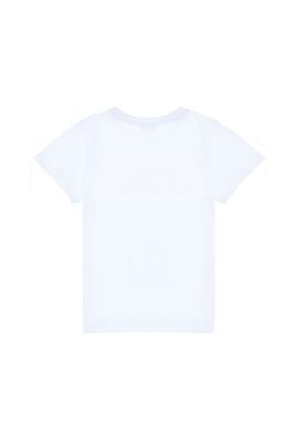 Erkek Çocuk Beyaz Basic Bisiklet Yaka Tişört - 50298048011