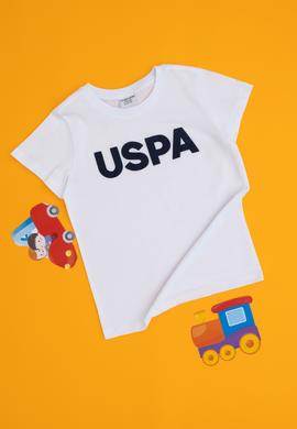 Erkek Çocuk Beyaz Basic Bisiklet Yaka Tişört - 50298048011