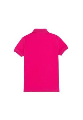 Kız Çocuk Fuşya Polo Yaka Basic Tişört - 50298183227
