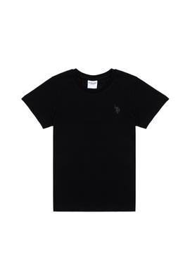 Erkek Çocuk Siyah Basic Tişört - 50298075099