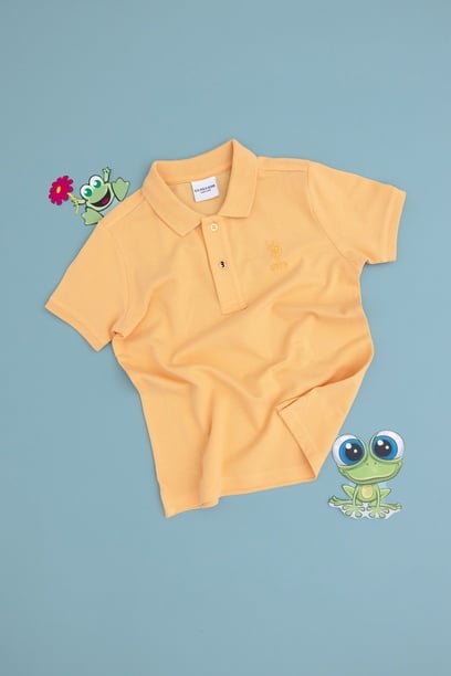 Erkek Çocuk Kavun Basic Polo Yaka Tişört