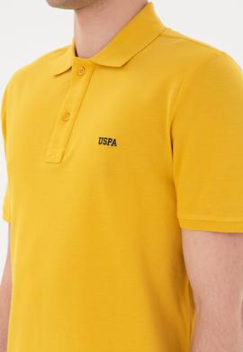 Erkek Regular Fit Polo Yaka Safran Basic Tişört - 50284641279