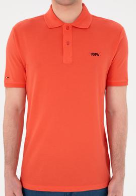 Erkek Regular Fit Polo Yaka Nar Çiçeği Basic Tişört - 50284641289
