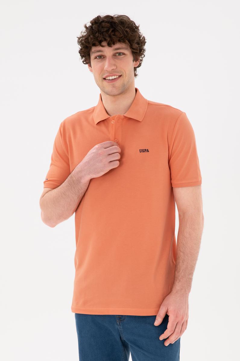 Erkek Regular Fit Polo Yaka Somon Basic Tişört