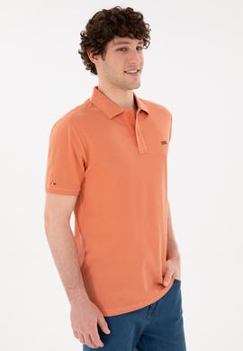 Erkek Regular Fit Polo Yaka Somon Basic Tişört - 50284641083