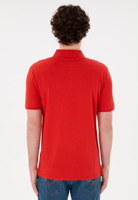Erkek Kırmızı Basic Tişört - 50284641189