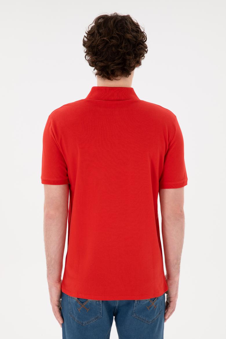 Erkek Kırmızı Basic Tişört - 50284641189