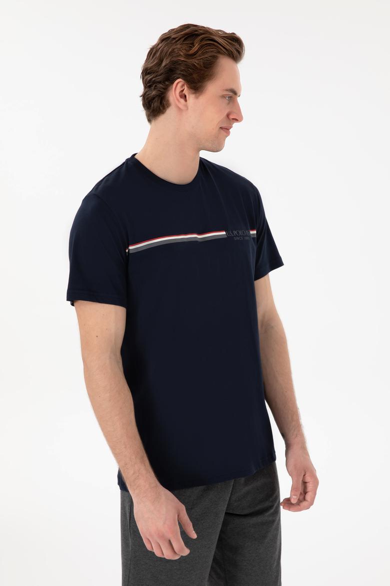 Erkek Bisiklet Yaka Lacivert Pijama Takımı - 50309174006