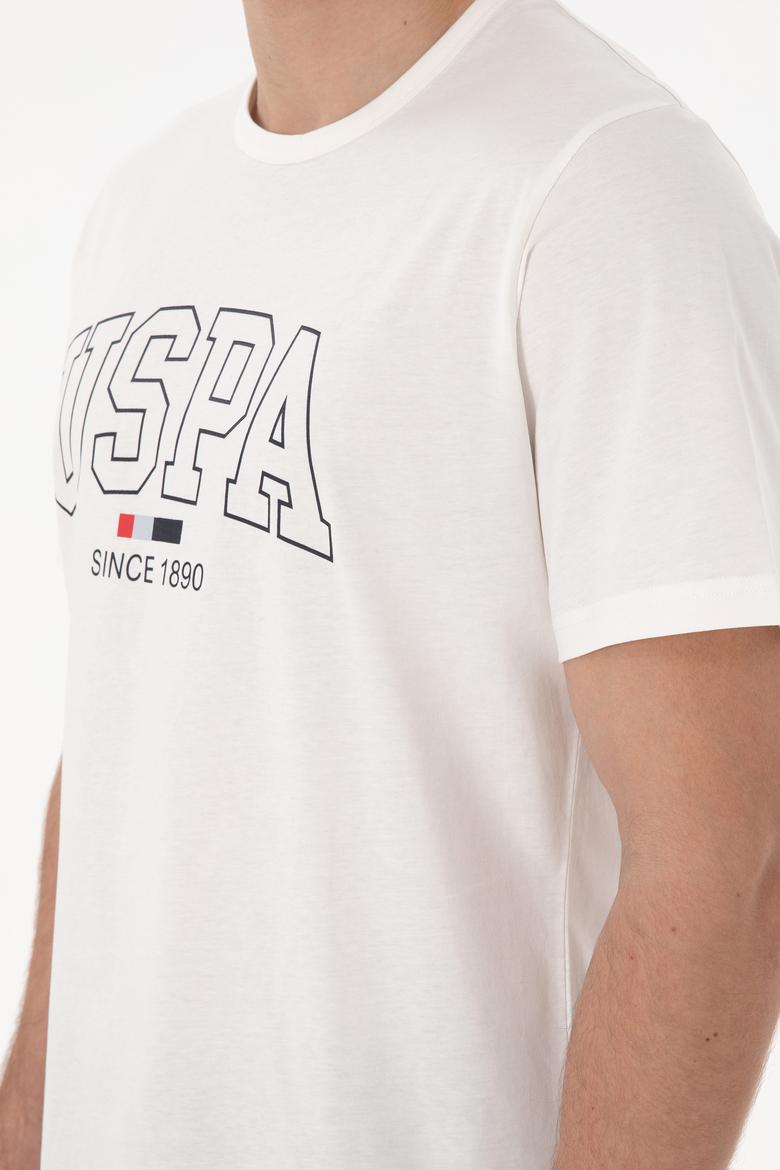 Erkek Bisiklet Yaka Beyaz Pijama Takımı - 50309291003