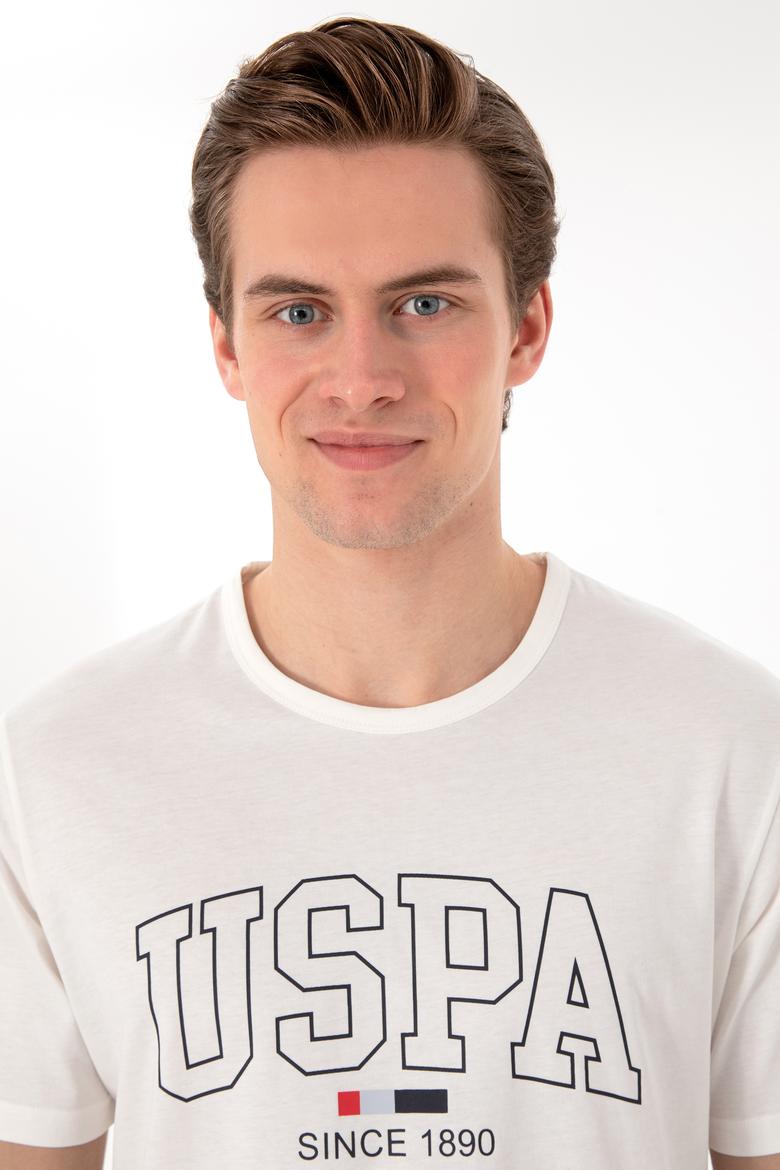 Erkek Bisiklet Yaka Beyaz Pijama Takımı - 50309291003