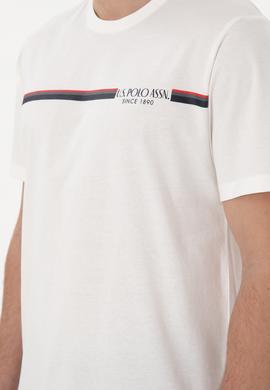 Erkek Bisiklet Yaka Beyaz Pijama Takımı - 50309174016