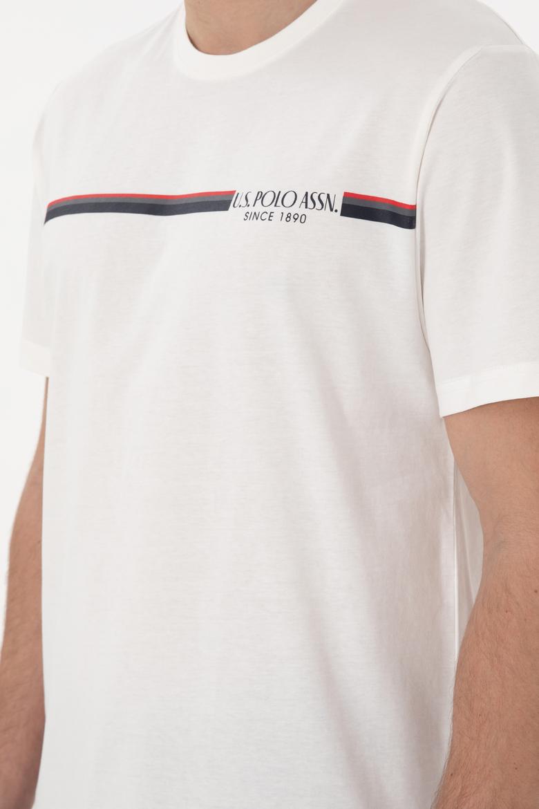 Erkek Bisiklet Yaka Beyaz Pijama Takımı - 50309174016