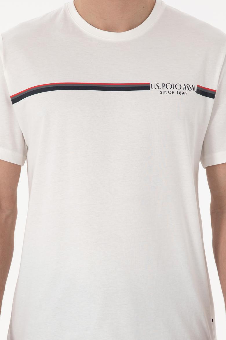 Erkek Bisiklet Yaka Beyaz Pijama Takımı - 50309174016