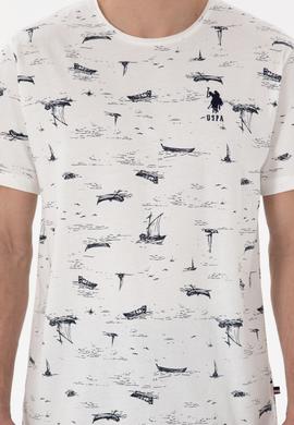 Erkek Bisiklet Yaka Beyaz Pijama Takımı - 50309284007