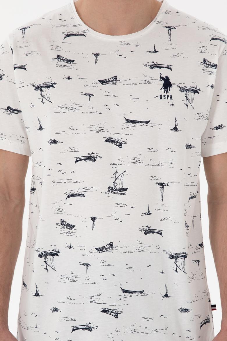 Erkek Bisiklet Yaka Beyaz Pijama Takımı - 50309284007