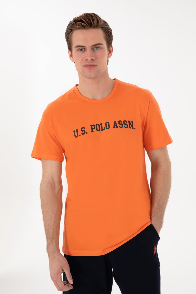 Erkek Bisiklet Yaka Turuncu Pijama Takımı - 50309163003