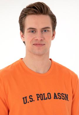 Erkek Bisiklet Yaka Turuncu Pijama Takımı - 50309163003