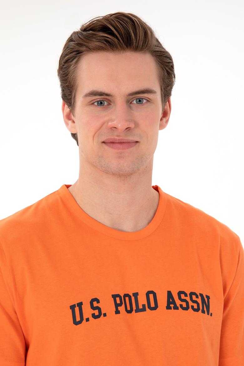 Erkek Bisiklet Yaka Turuncu Pijama Takımı - 50309163003