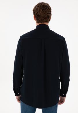 Erkek Lacivert Örme Gömlek - 50305605008