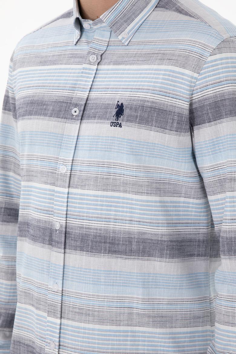 Erkek Lacivert Uzun Kollu Gömlek - 50300202008